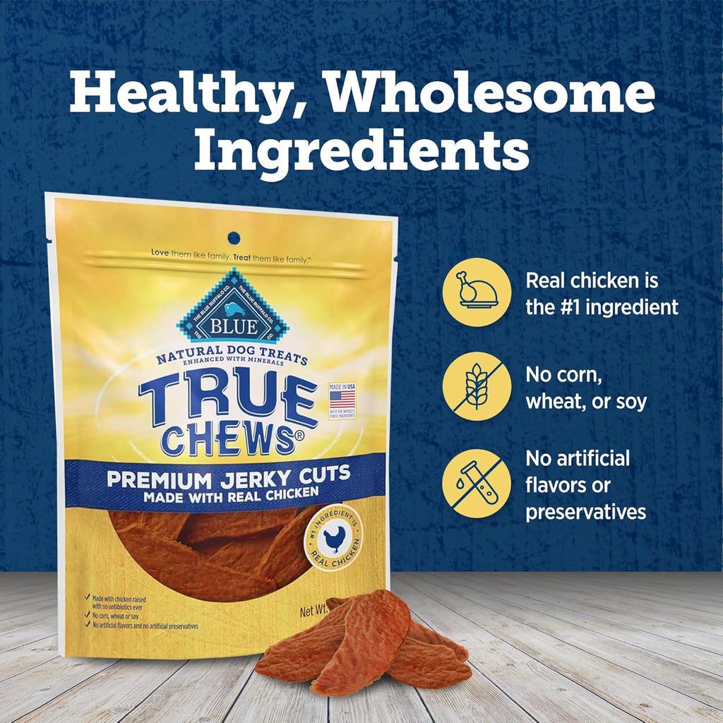True Chews Premium Jerky Cuts Dog Treats with Natural Ingredients Chicken