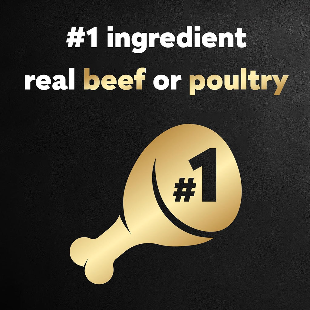 Wet Dog Food Classic Loaf in Sauce Grilled Chicken, Filet Mignon, Porterhouse Steak, Beef, Chicken & Liver and Turkey Variety Pack 3.5 Oz. Easy Peel Trays (36 Count, Pack of 1)