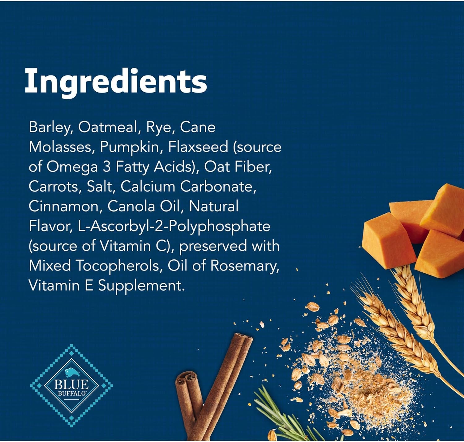 Health Bars Crunchy Dog Biscuits, Oven-Baked with Natural Ingredients, Pumpkin & Cinnamon, 16-Oz Bag