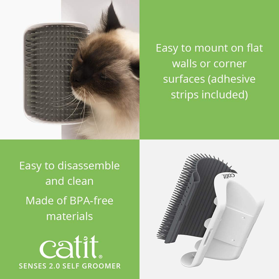 Senses 2.0 Self Grooming Cat Brush and Interactive Cat Toy
