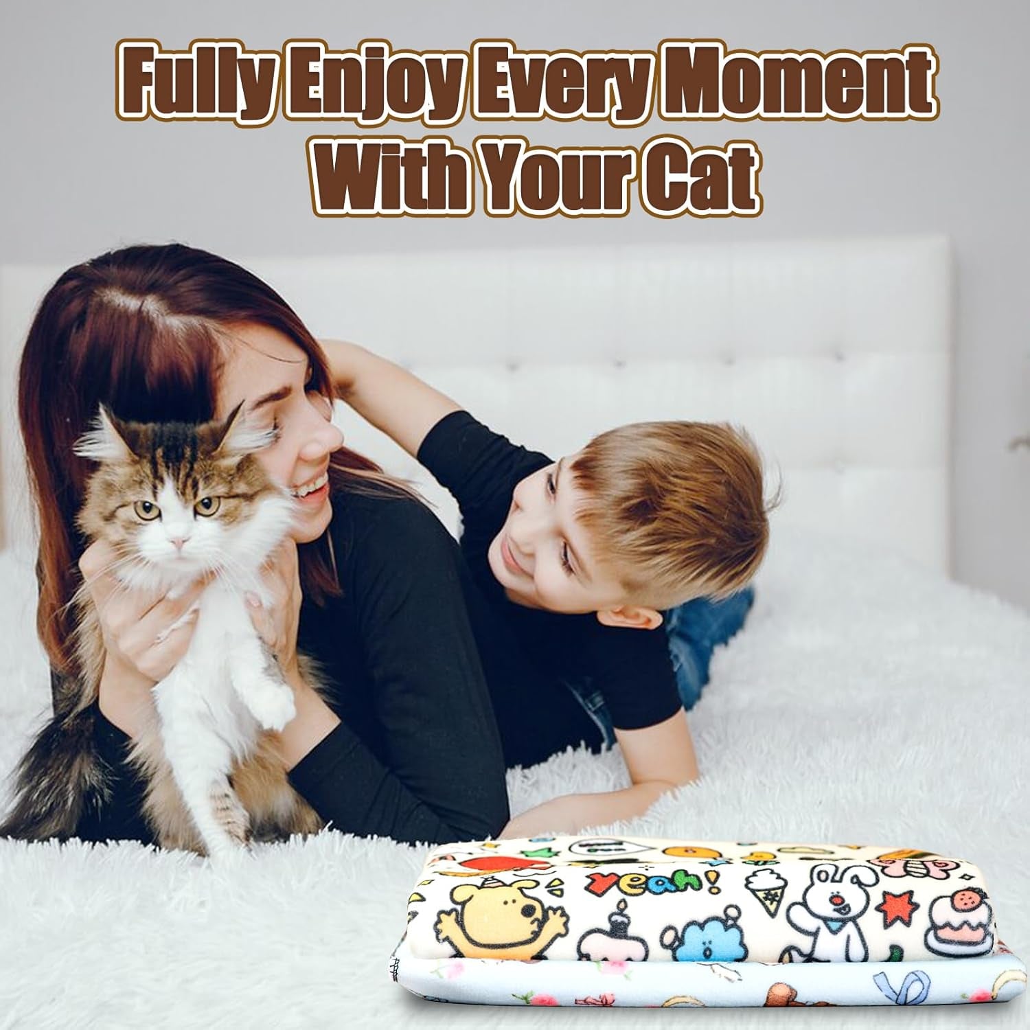 27.6" Cat Grooming Wrap Cat Wrap for Cutting Nails Cat Restraint for Nail Clipping Cat Swaddle Wrap Cat Burrito Wrap L(Within 15Lbs) Anti-Scratch Anti-Escape Multifunctional Pet Tool