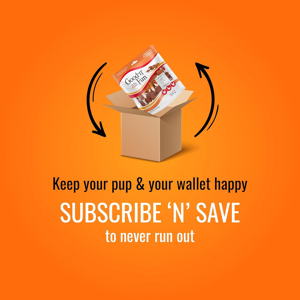 Good ‘N’ Fun Triple Flavor Kabobs Chews for All Dogs, 24 Ounces, Treat Your Dog to Chews Made from Beef Hide, Real Chicken, Pork Hide, Duck and Chicken Liver