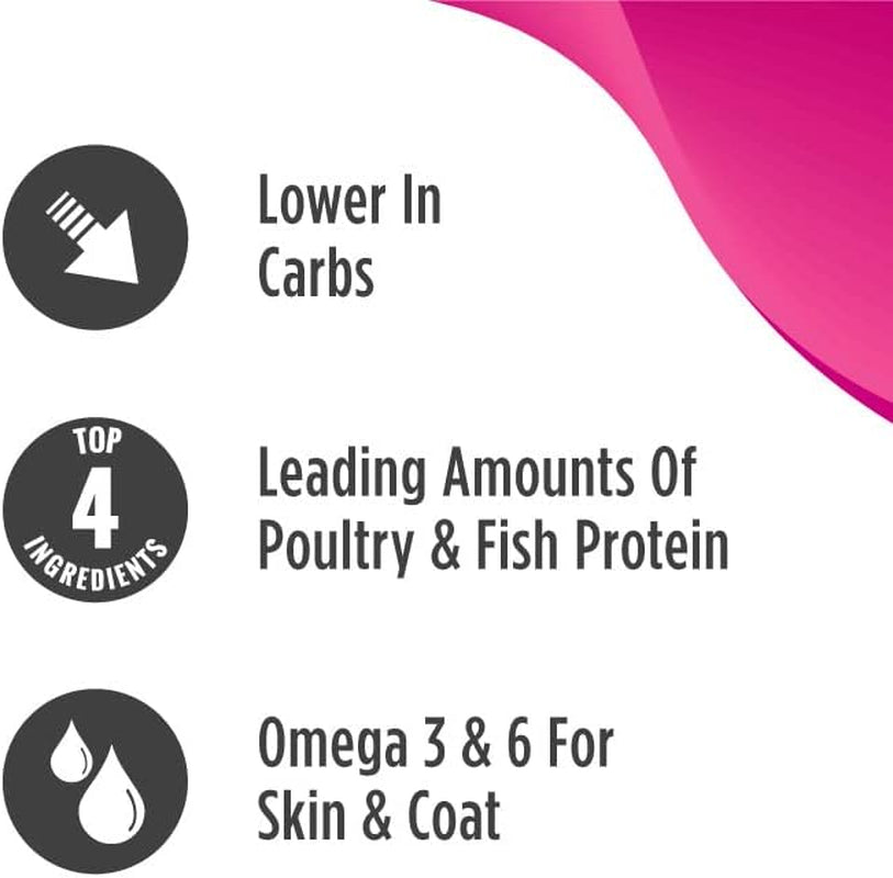 Freestyle High Protein Cat & Kitten Food, Chicken & Cod Recipe - Natural Grain-Free Dry Cat Food with Omega Fatty Acids & Probiotics, 4 Lb Bag