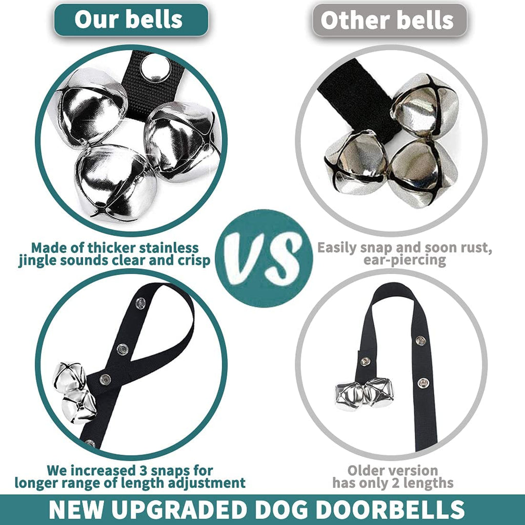 Dog Doorbells Premium Quality Training Potty Great Dog Bells Adjustable Door Bell Dog Bells for Potty Training Your Puppy the Easy Way - 7 Extra Large Loud 1.4 Doorbells