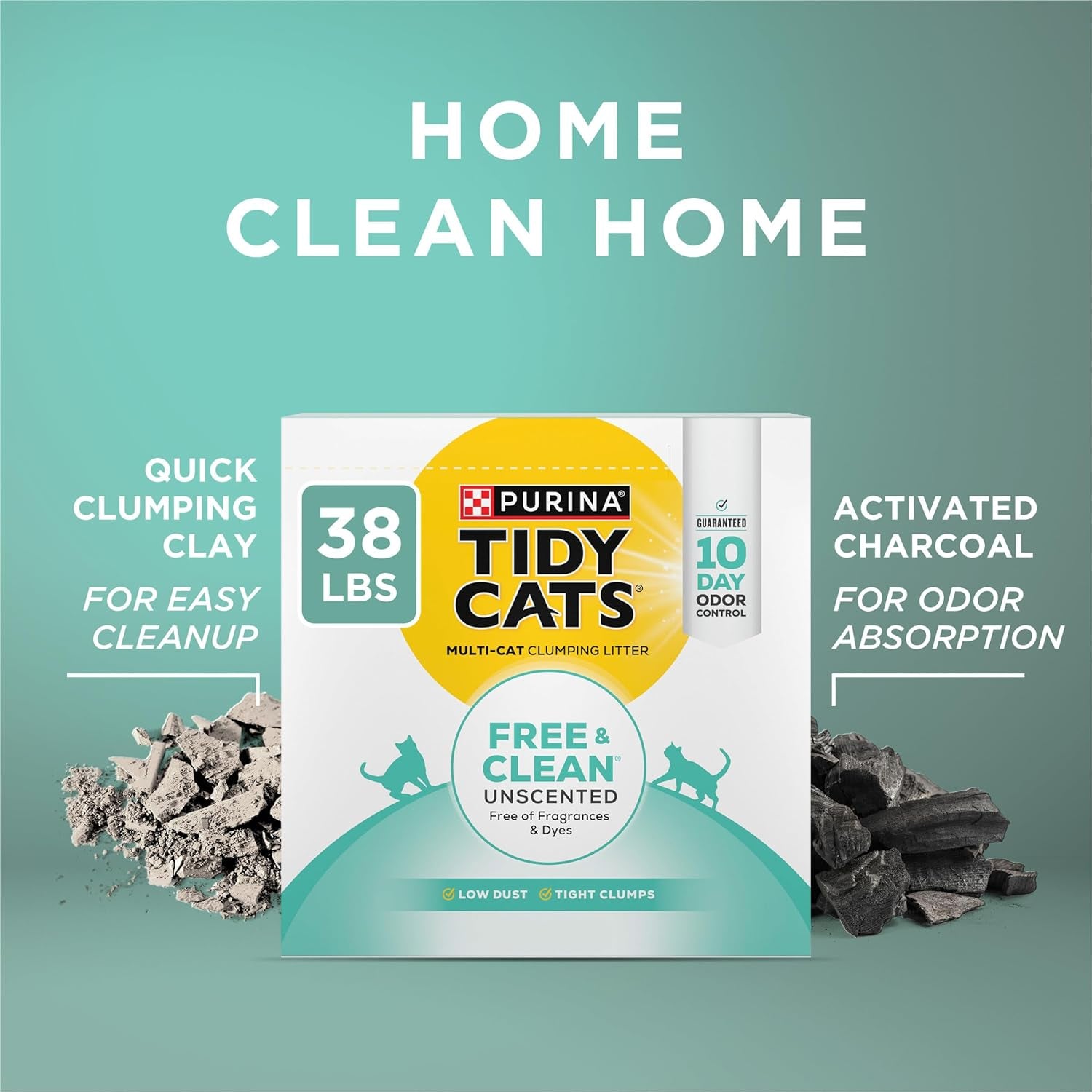 Purina  Free and Clean Unscented Cat Litter - 38 Lb. Box