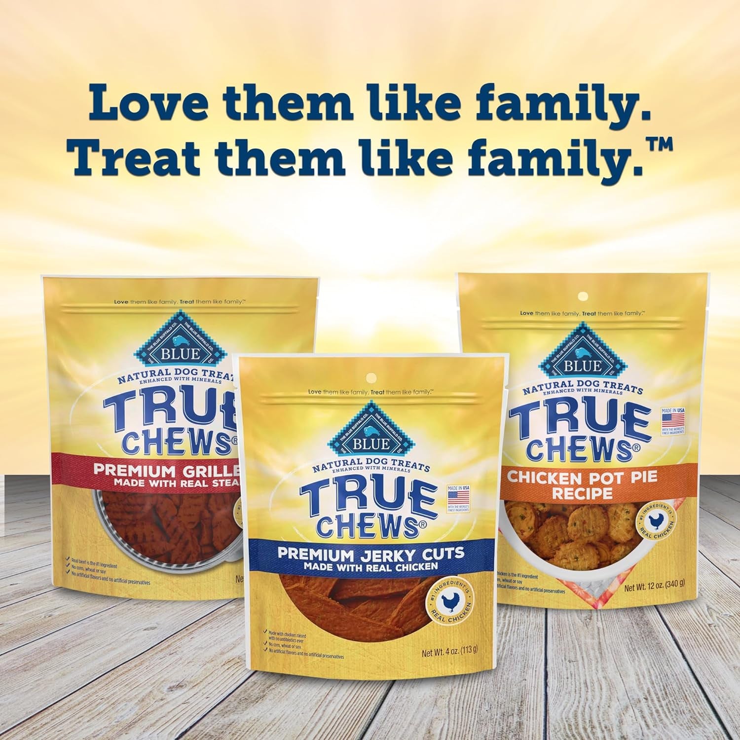 True Chews Premium Jerky Cuts Dog Treats with Natural Ingredients Chicken