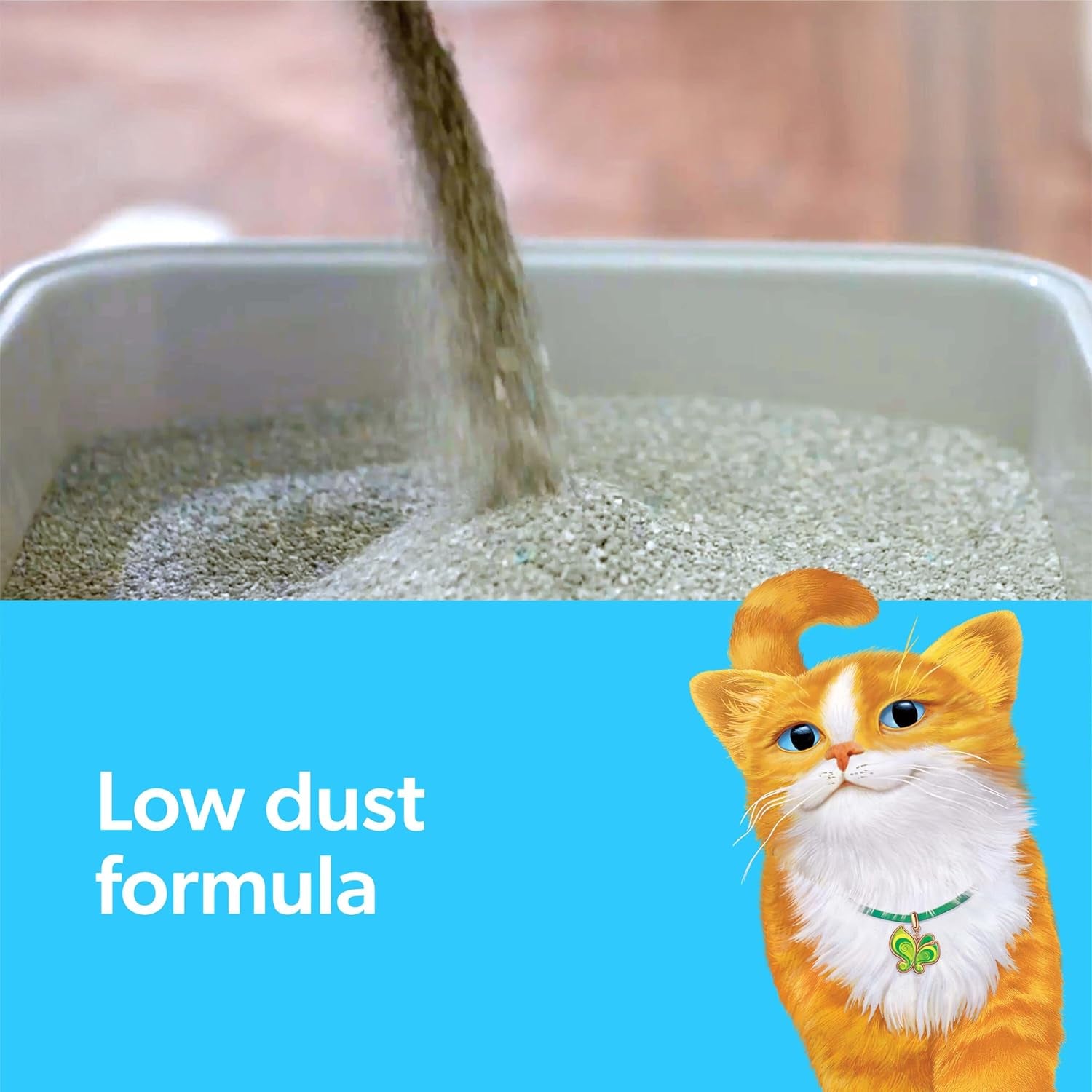 Clumping Litter with Febreze Freshness Gain Original Scent, Low-Dust Formula with Ammonia Block Technology, 14 Lb. Box