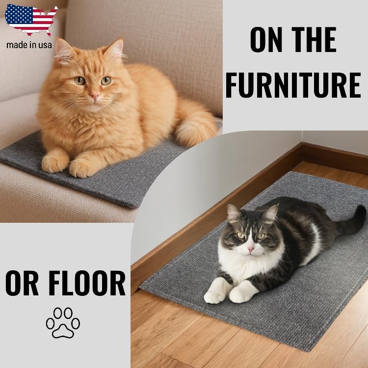 Wall Cat Scratcher & Corner Cat Scratcher – Indoor Scratching Post for Cats – Wall Mounted Cat Mat