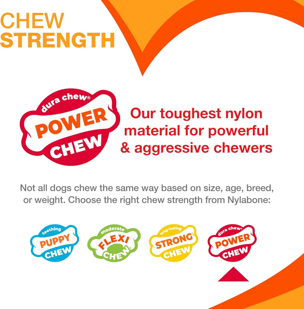 Textured Ring Power Chew Toy for Large Dogs, Tough Dog Toys Durable Design, Dog Toys for Extreme Chewers, Flavor Medley, X-Large - 50+ Lbs (1 Count)