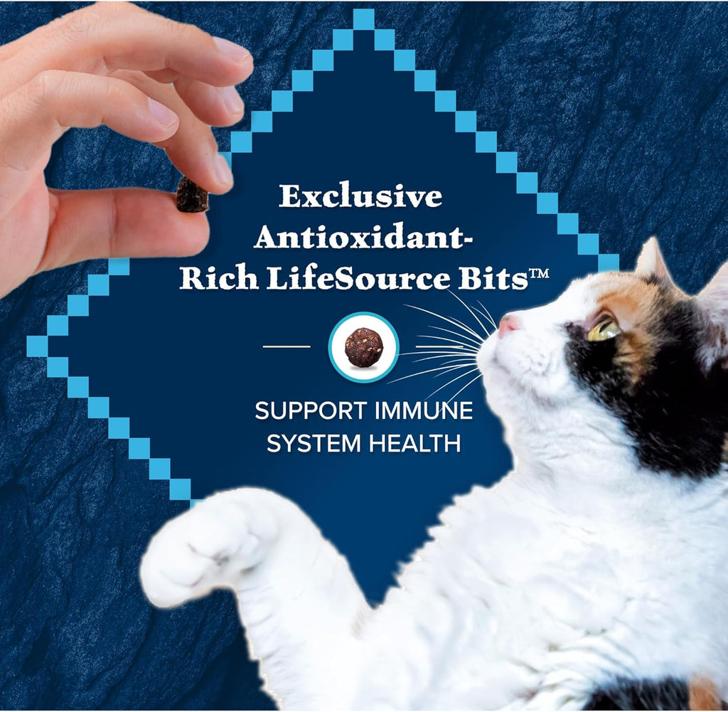 Blue Buffalo Wilderness Natural High Protein, Grain Free Dry Food for Adult Cats, Salmon, 11-Lb Bag