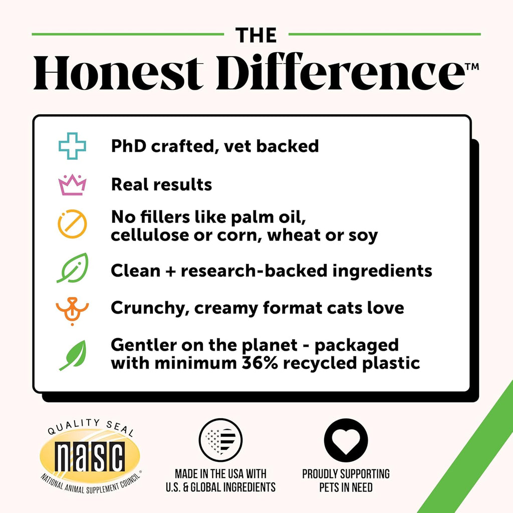 Cat Probiotics Gut + Immune Health Chews – Crunchy & Creamy Cat Treats for Digestive Health, Gut Flora & Constipation Relief – Supports Immunity, Regularity, & Healthy Digestion, 30-Day Supply Chicken