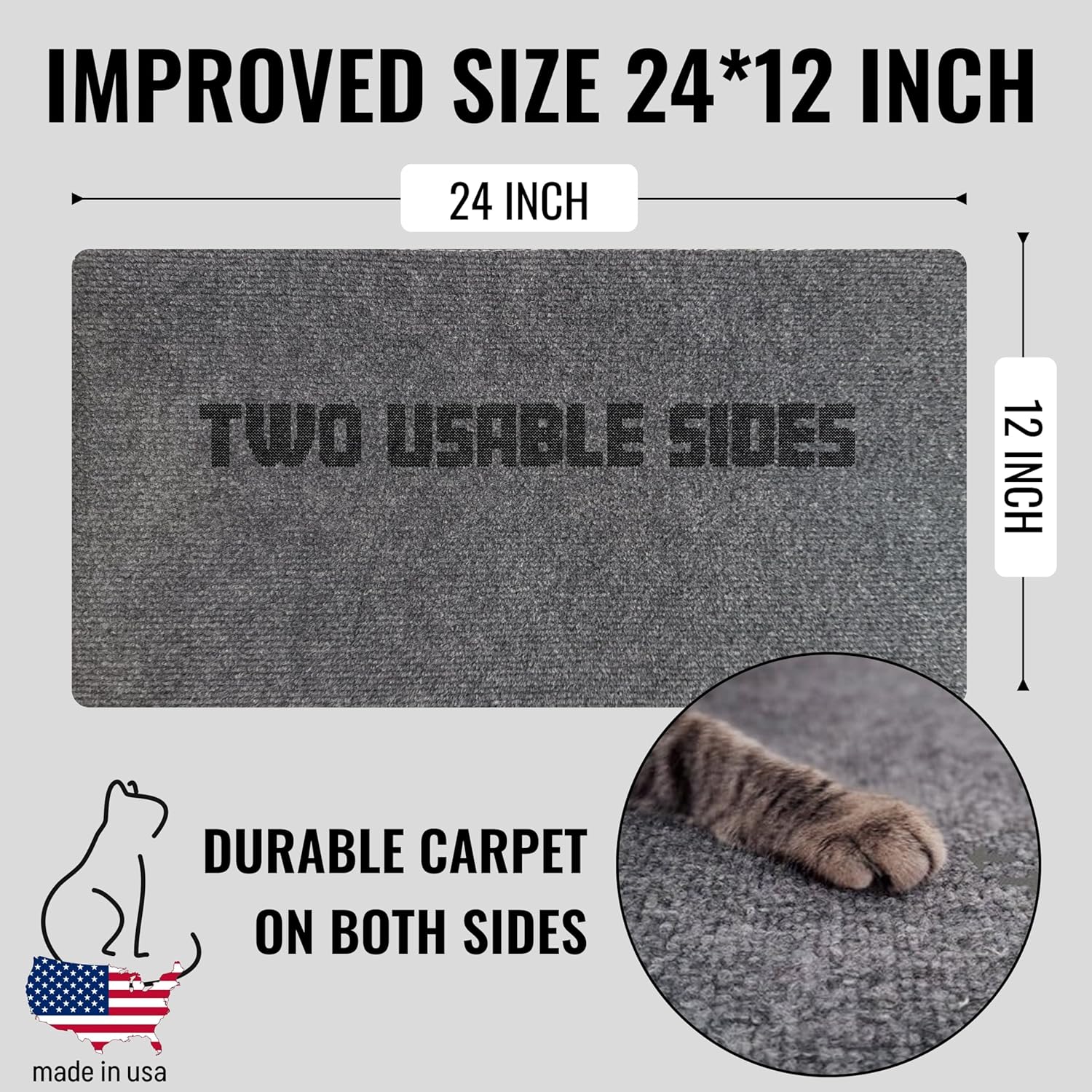 Wall Cat Scratcher & Corner Cat Scratcher – Indoor Scratching Post for Cats – Wall Mounted Cat Mat