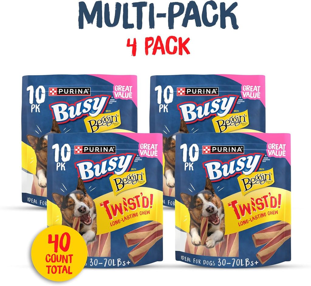 with Beggin' Dog Treats, Twist'D - 10 Count (Pack of 1)