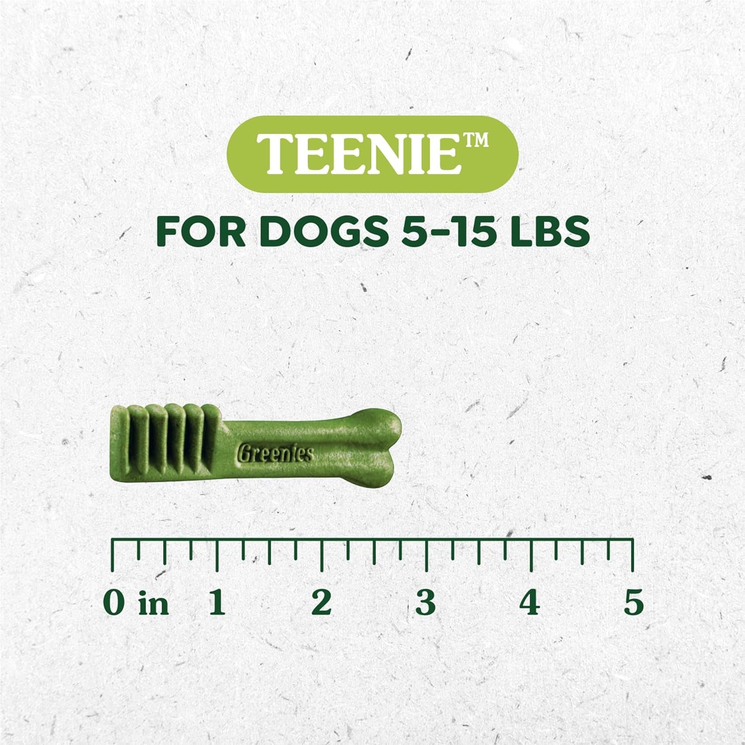 Original Teenie Dental Dog Treats, 12 Oz. Pack (43 Treats)