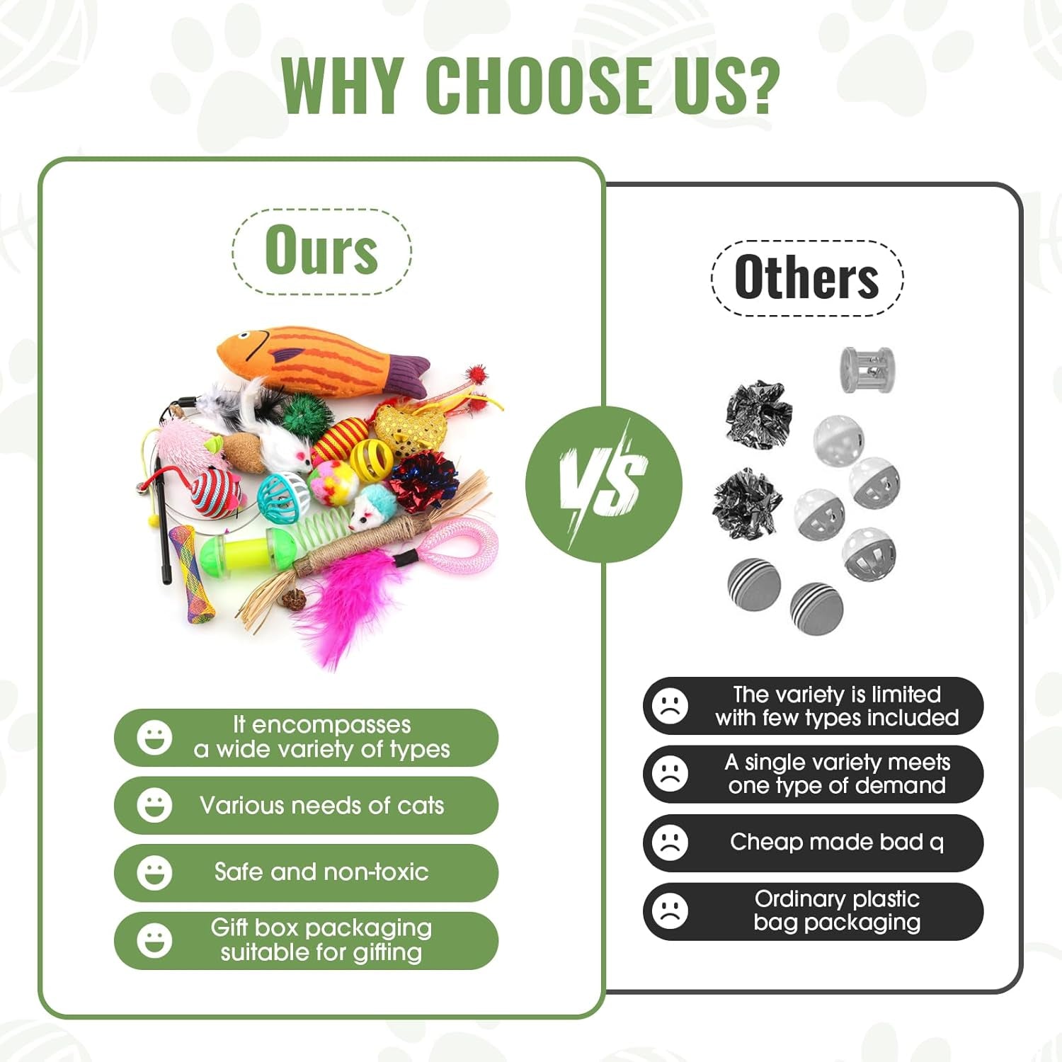 Cat Toys Variety Pack for Kitty 20 Pieces