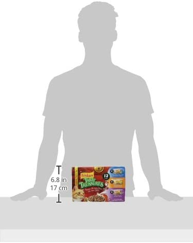 Purina  Wet Cat Food Variety Pack, Tasty Treasures Prime Filets (With Ocean Fish and Tuna, with Chicken and with Turkey) - 5.5 Ounce (Pack of 12)
