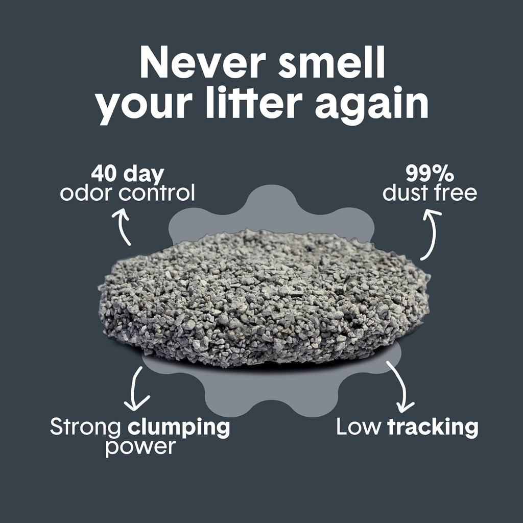 Boxie Probiotic Cat Litter, 40 Day Odor Control, Clumping Clay Kitty Litter, Odor Eliminating Probiotics, Dust-Free, No Fragrances No Fillers, 16 Lb