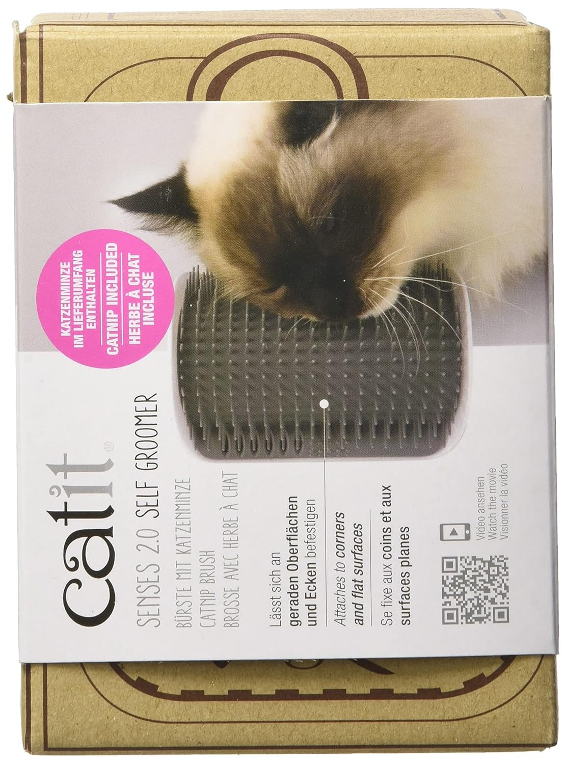 Senses 2.0 Self Grooming Cat Brush and Interactive Cat Toy