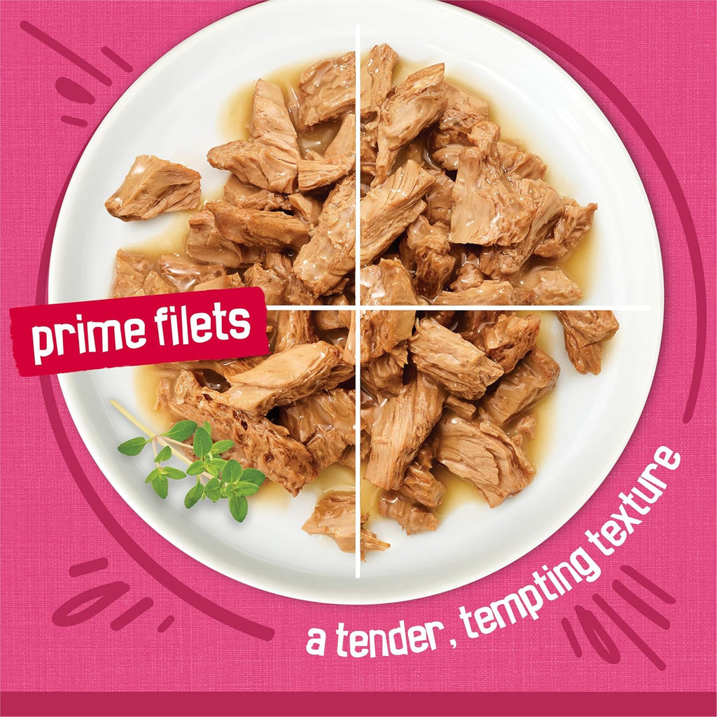 Purina  Gravy Wet Cat Food Variety Pack, Surfin’ and Turfin’ Prime Filets Favorites - (Pack of 40) 5.5 Oz. Cans