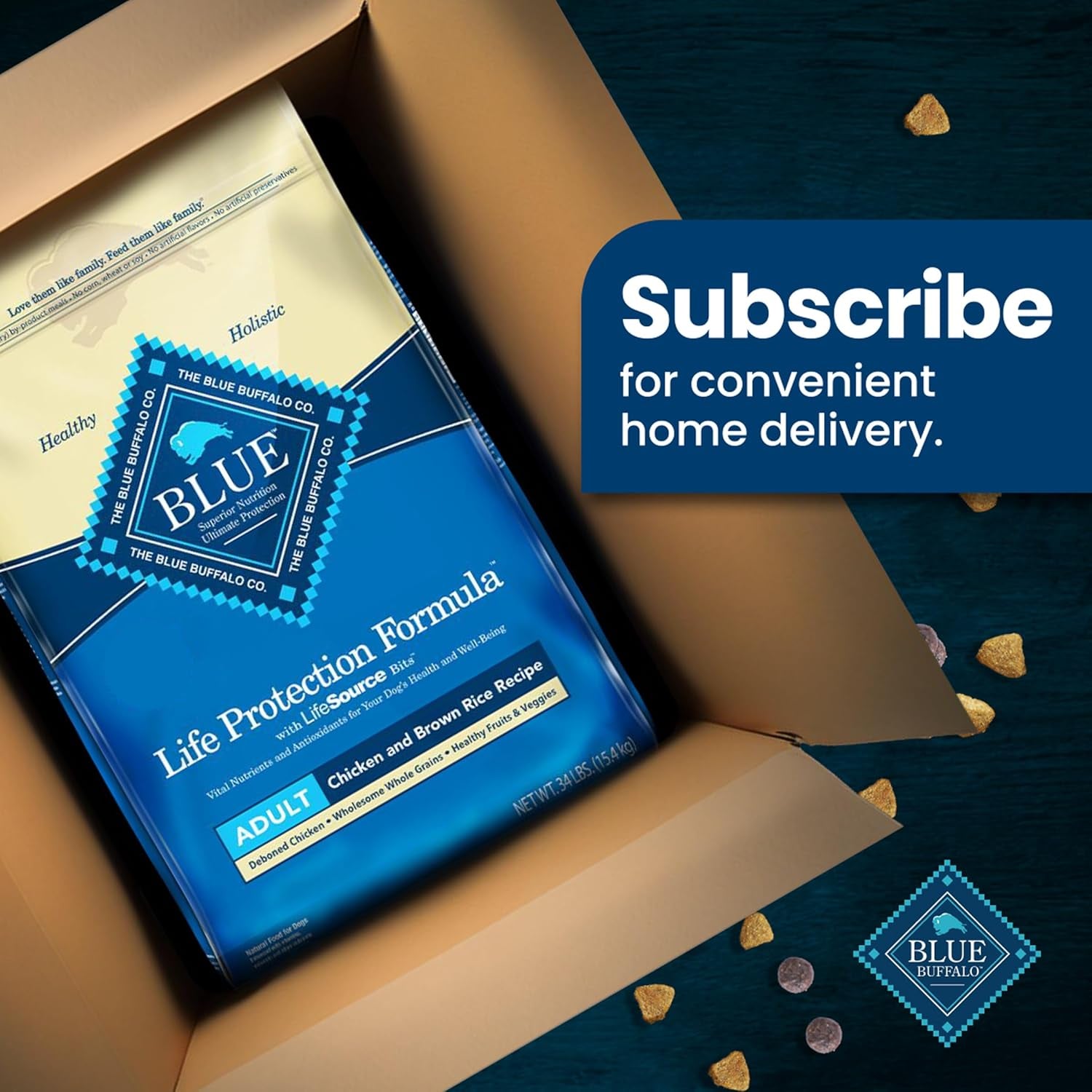 Life Protection Formula Natural Adult Dry Dog Food, Chicken and Brown Rice 5-Lb Trial Size Bag