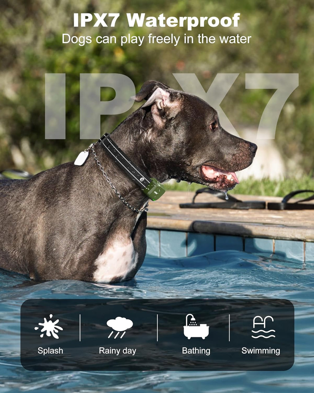 Dog Shock Collar - 4200FT Dog Training Collar with Remote Innovative IPX7 Waterproof with 4 Training Modes, Rechargeable E-Collar for All Breeds