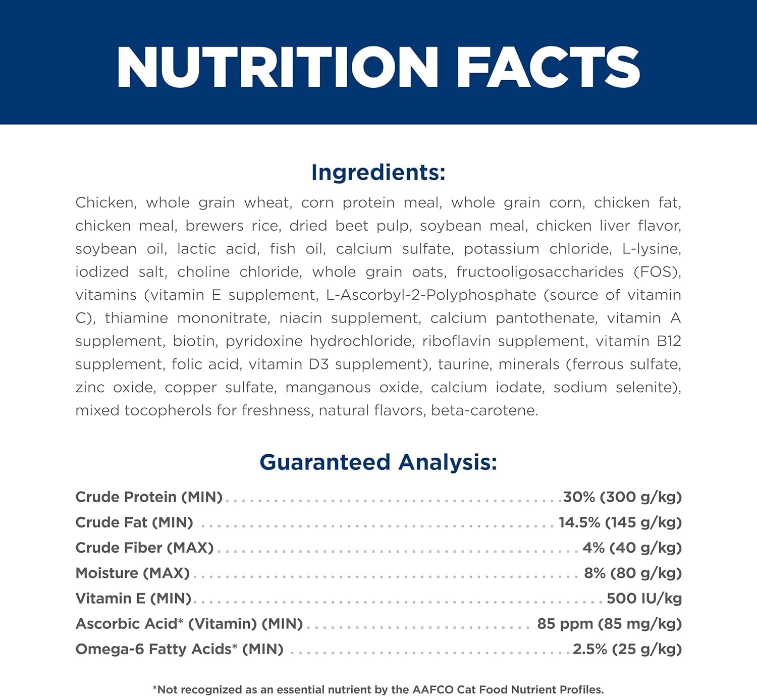 Adult 1-6, Adult 1-6 Premium Nutrition, Dry Cat Food, Chicken Recipe, 7 Lb Bag