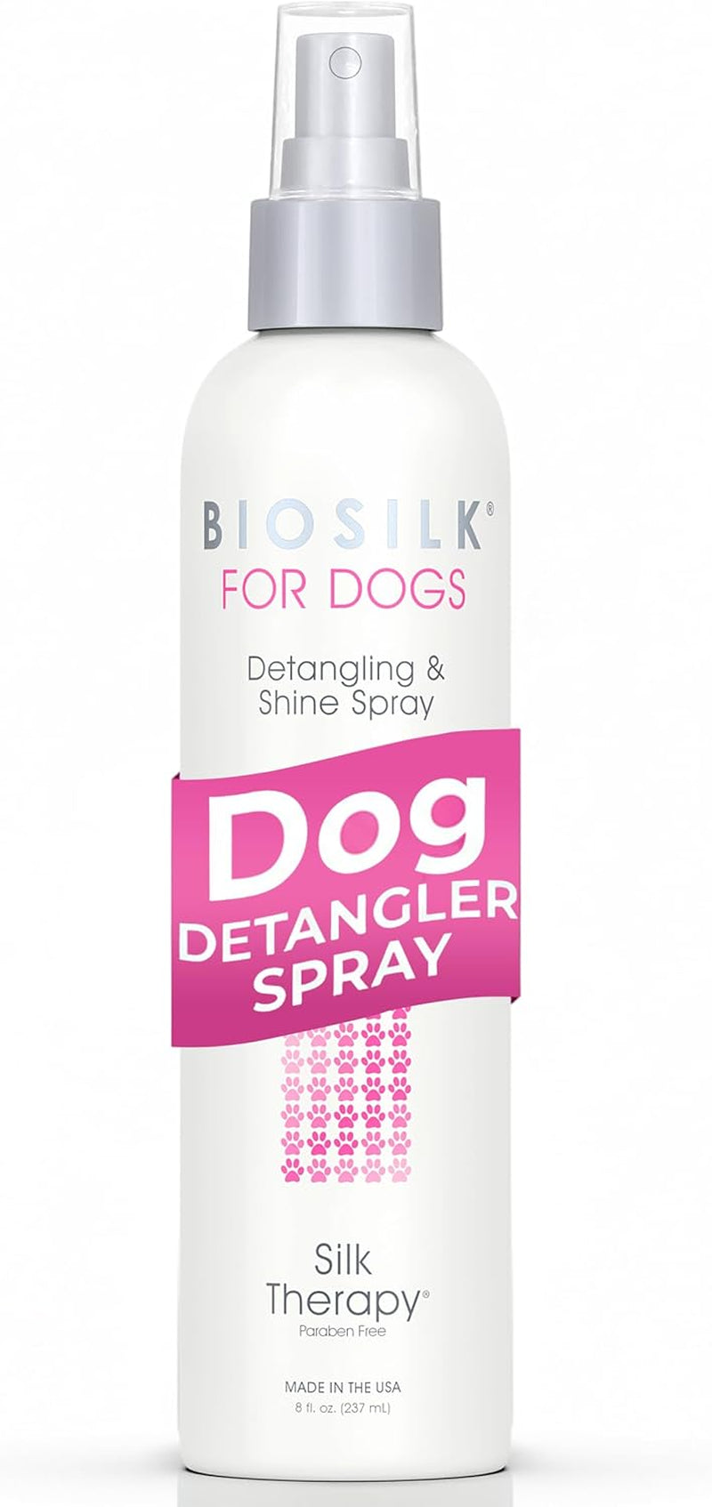for Dogs Silk Therapy Detangling plus Shine Mist for Dogs | Best Detangling Spray for All Dogs & Puppies for Shiny Coats and Dematting | 8 Oz Bottle (Packaging May Vary)