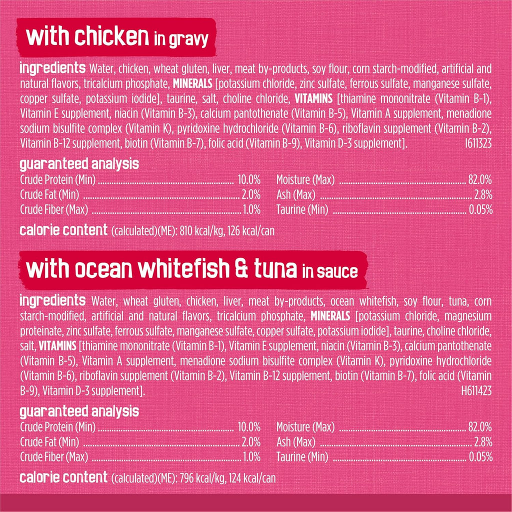 Purina  Gravy Wet Cat Food Variety Pack, Surfin’ and Turfin’ Prime Filets Favorites - (Pack of 40) 5.5 Oz. Cans